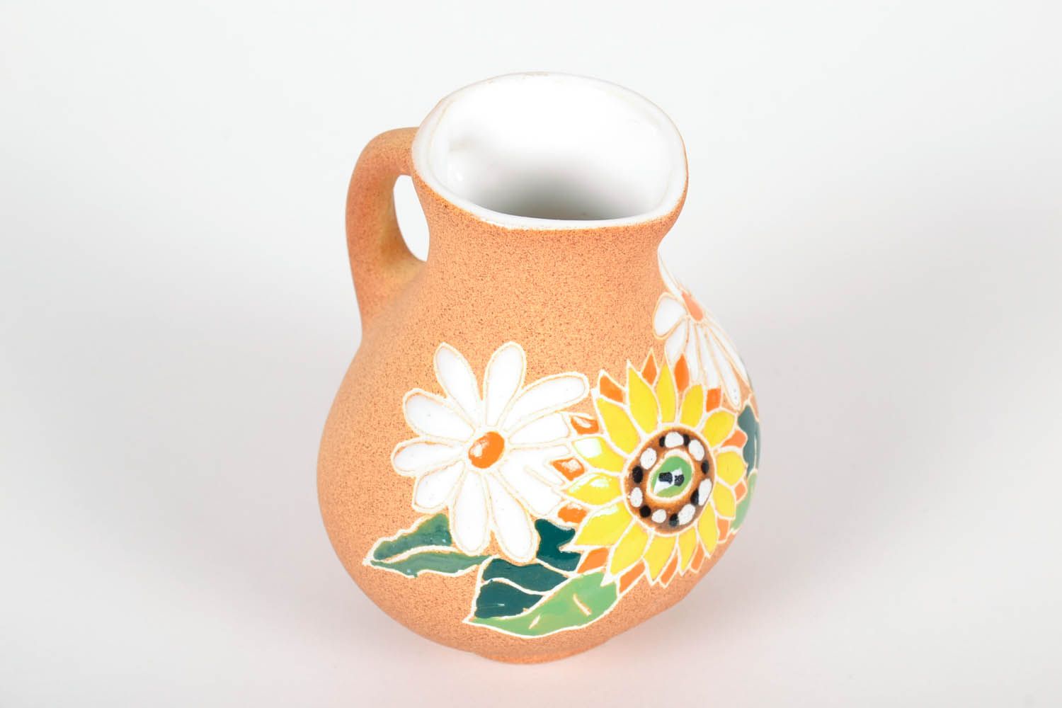 Porcelain 25 oz floral décor Sangria pitcher 5 inch 0,56 lb photo 4
