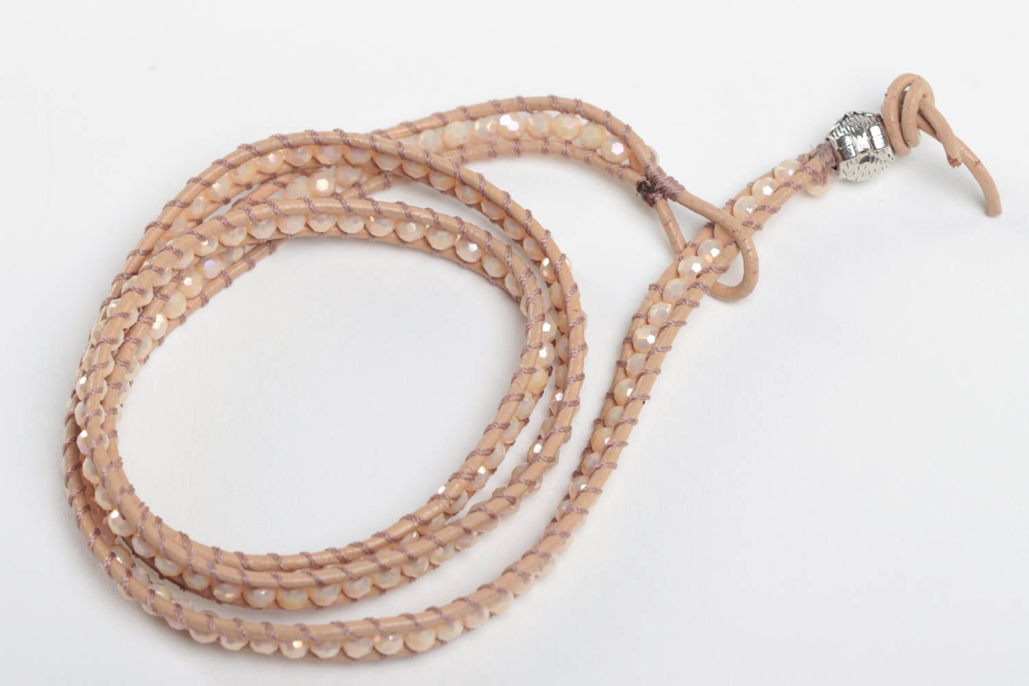 Женский браслет ручной работы браслет из бусин модный браслет широкий светлый фото 2