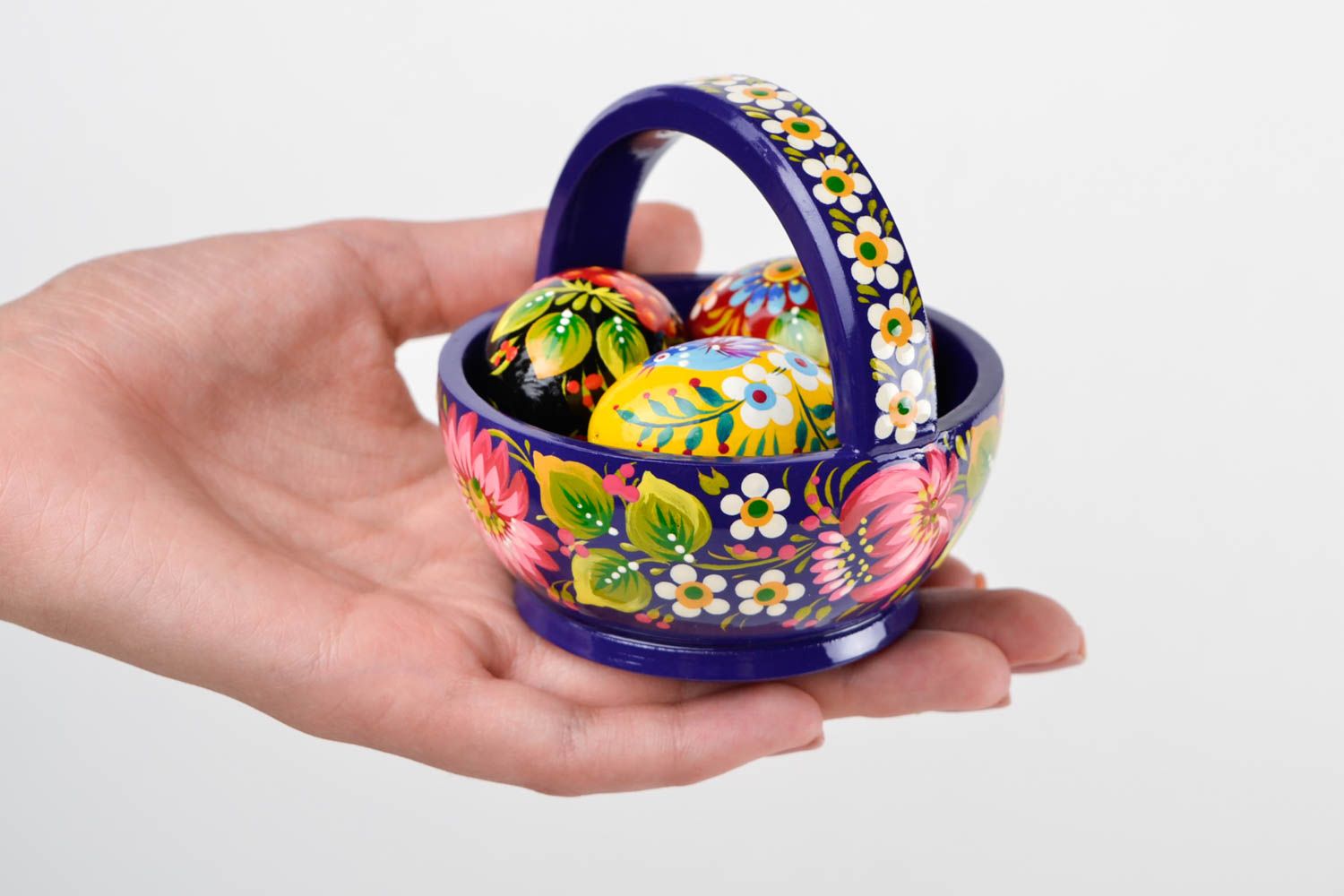 Canasta de Pascua hecha a mano regalo original decoración para fiestas foto 2