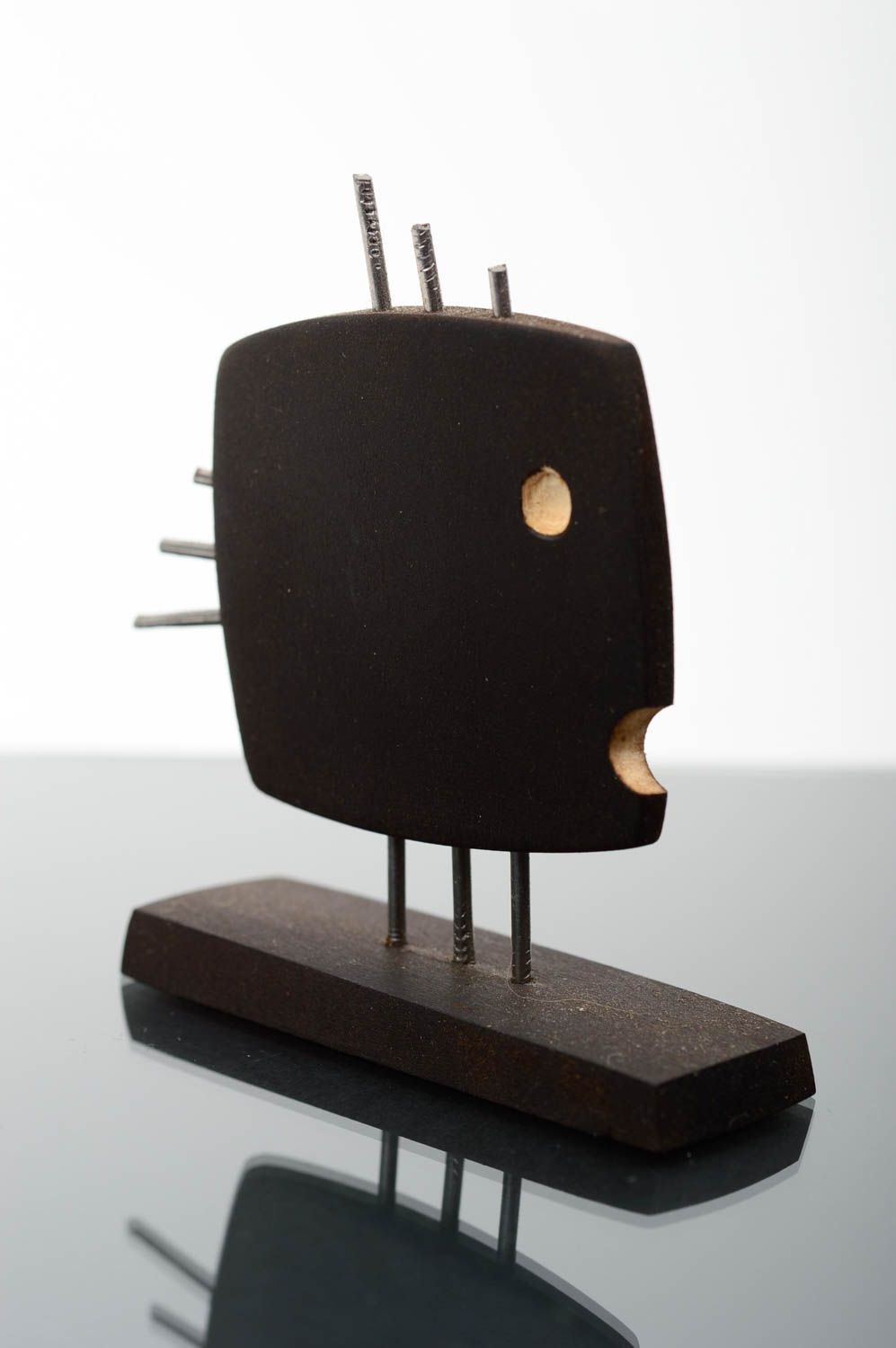 Nice handmade wooden figurine miniature animals contemporary art gift ideas photo 2