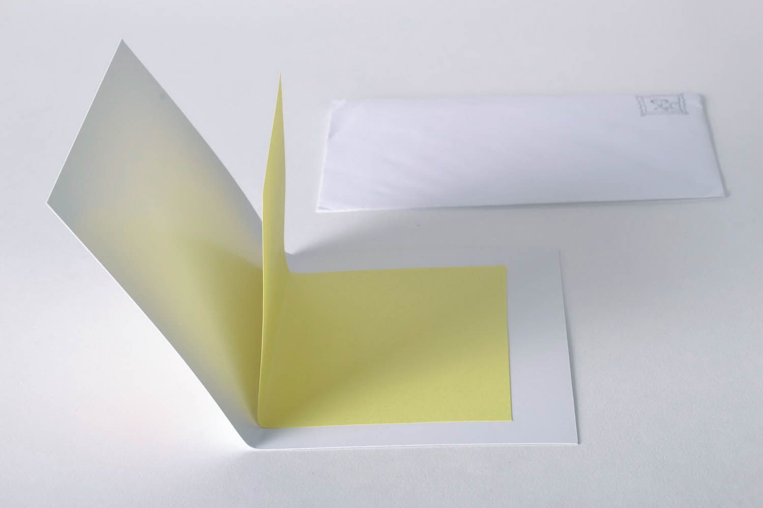 Carte de vœux artisanale en papier couché faite main photo 4