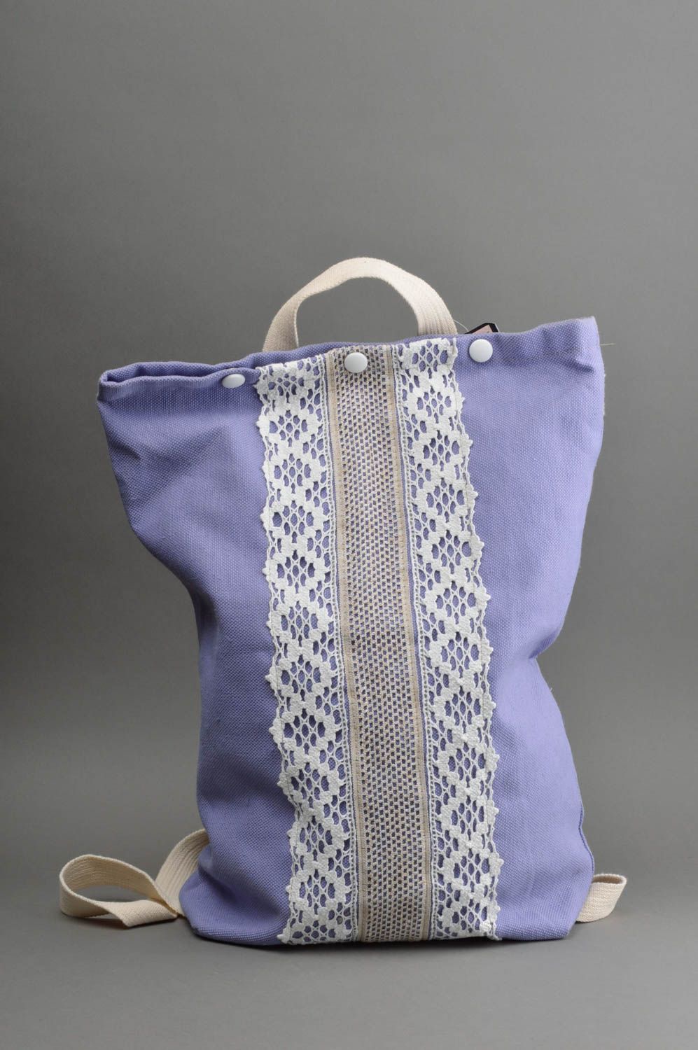 Sac à dos fait main Sac tendance Cadeau original avec poche intérieur festif photo 2