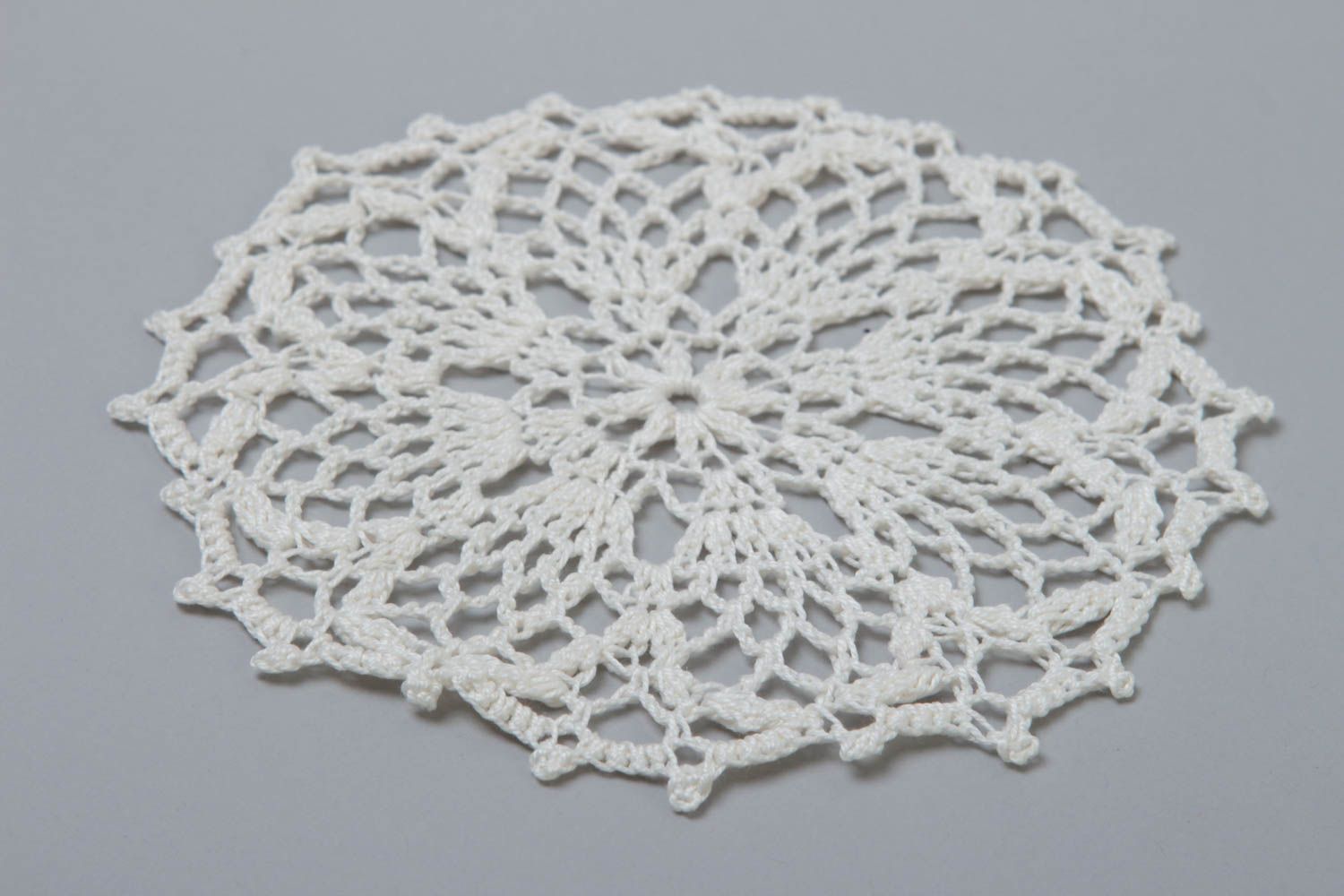 Unusual handmade napkin crochet lace napkin interior decorating gift ideas photo 4