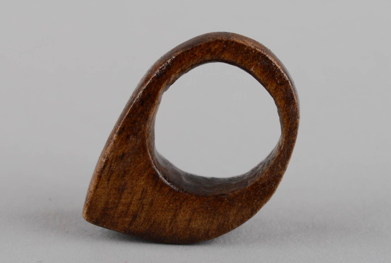 Cute handmade wooden ring fashion accessories for girls wood craft small gifts photo 10