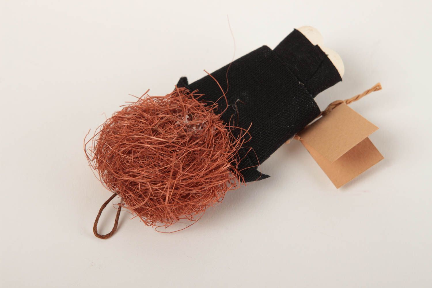 Handmade kleine Puppe Deko zum Aufhängen Designer Geschenk aus Gips originell foto 4