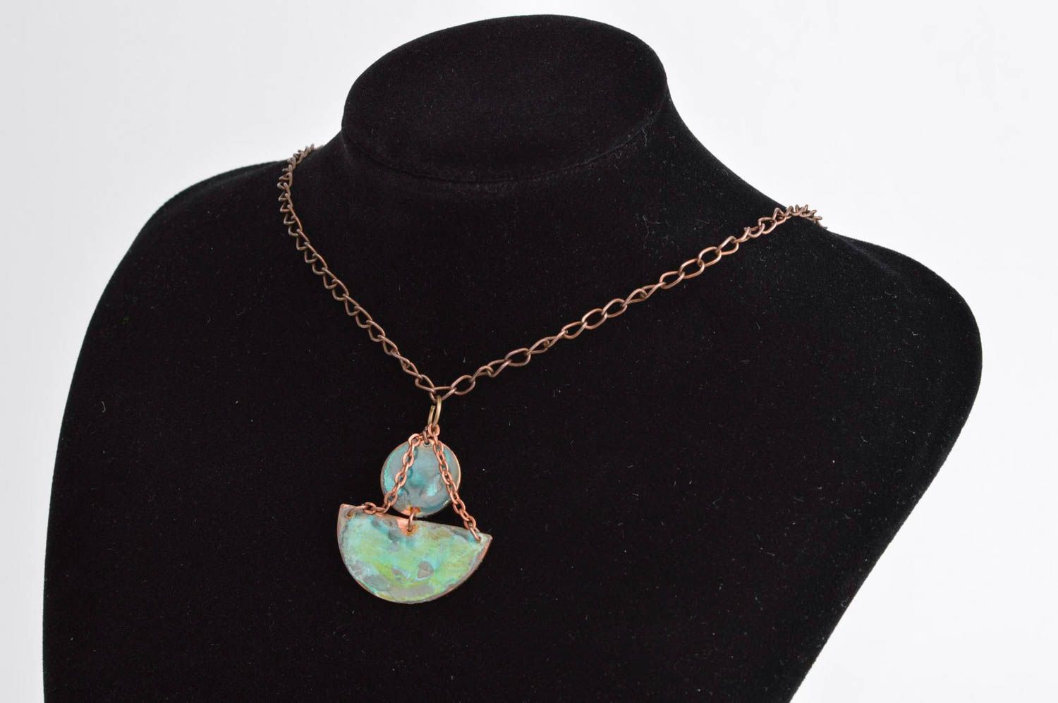 Copper necklace handmade designer necklace chain necklace copper jewelry photo 1