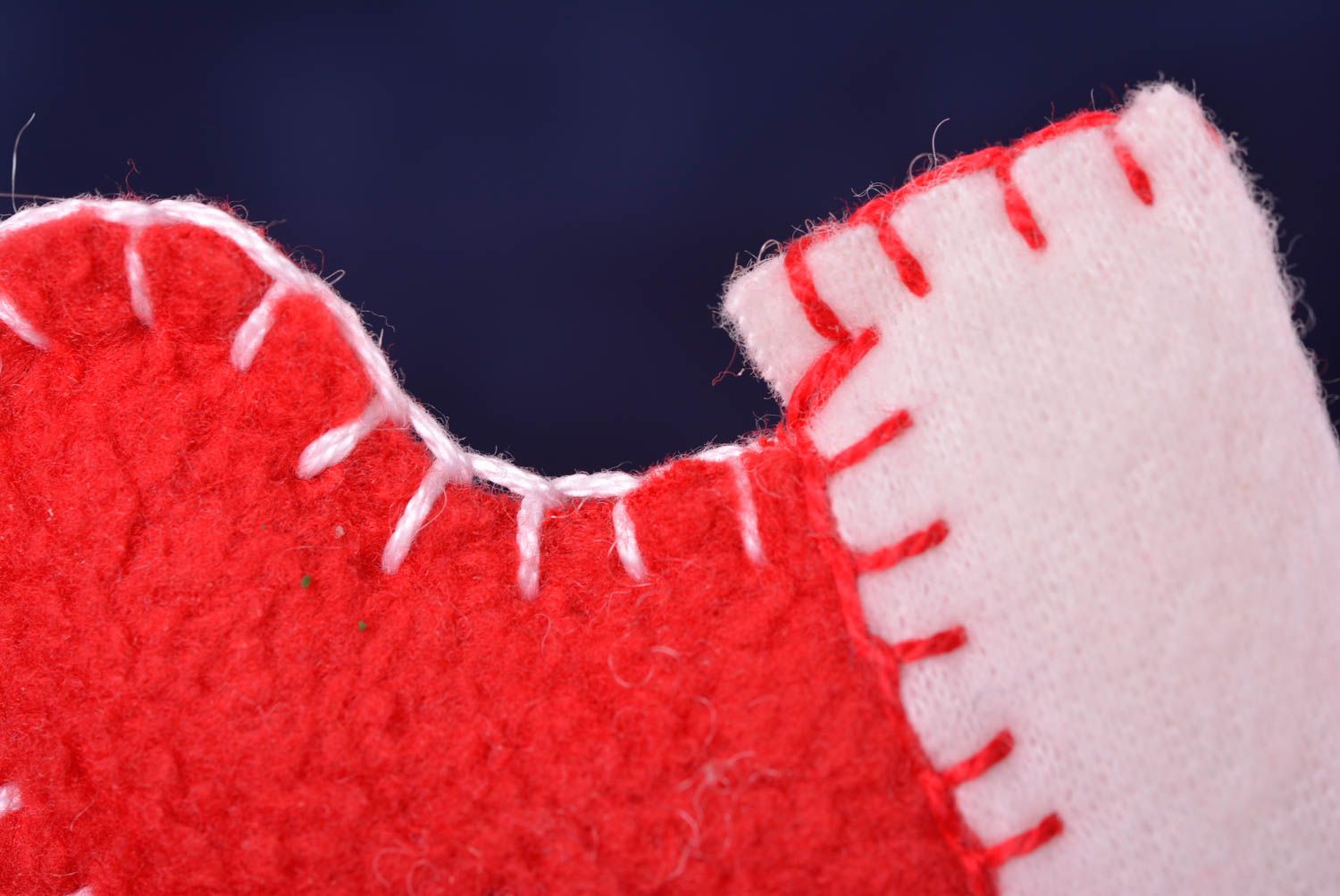 Décoration de Noël Déco fait main chaussette rouge Idée déco Noël design photo 5