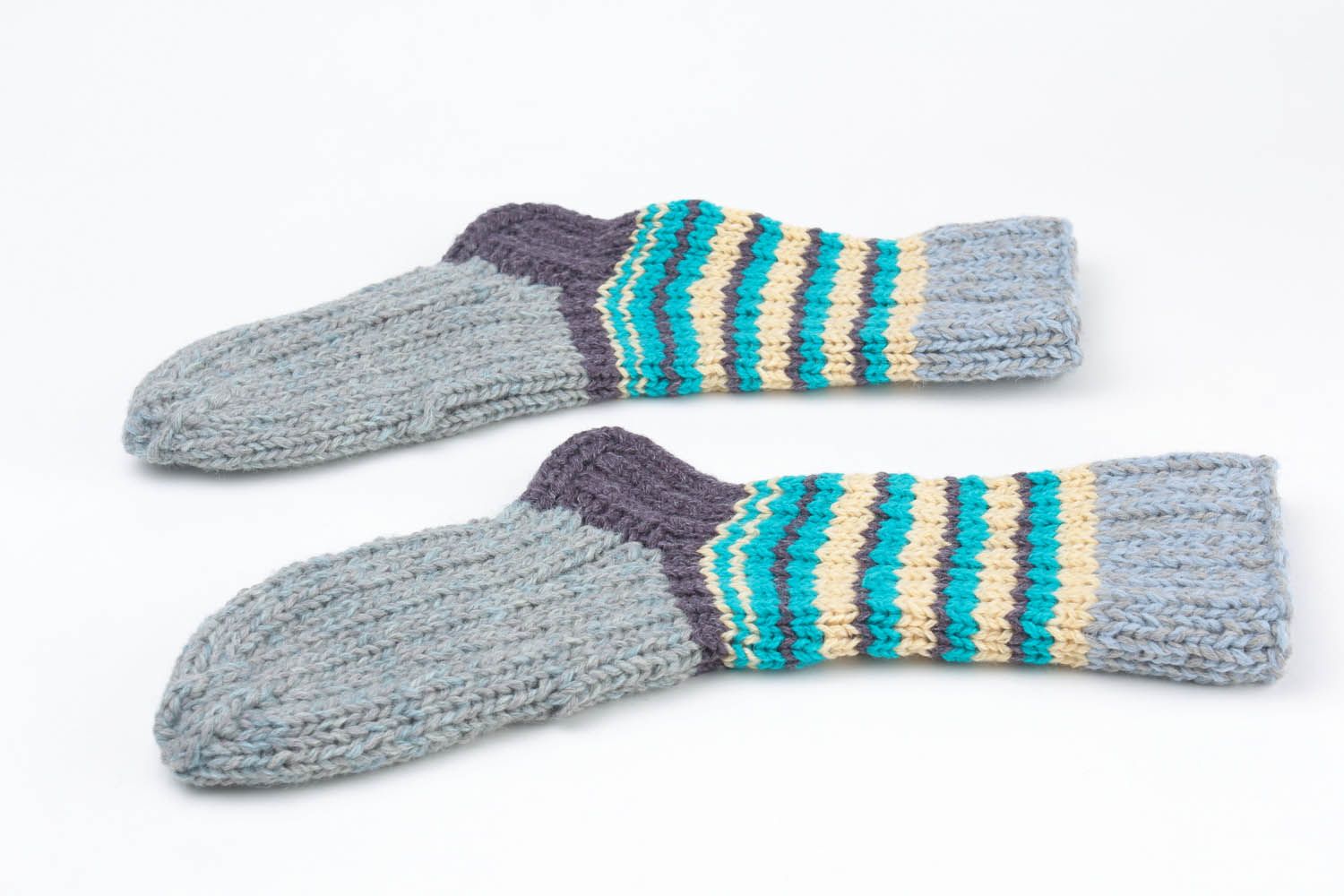 Socks knitted manually photo 3