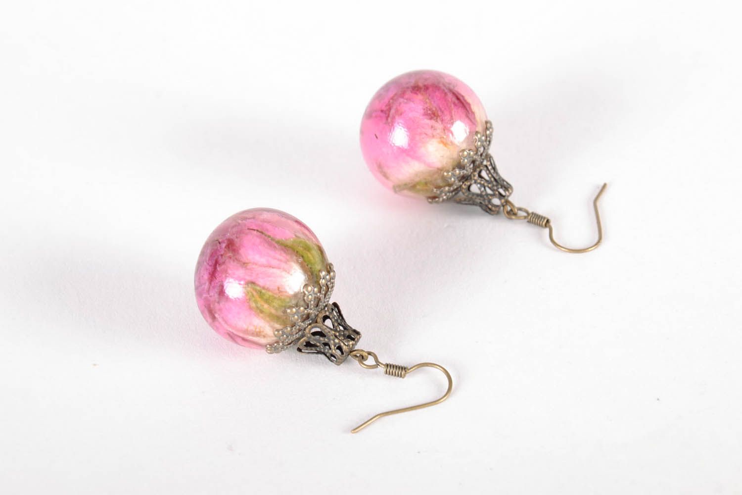Earrings with rose photo 1