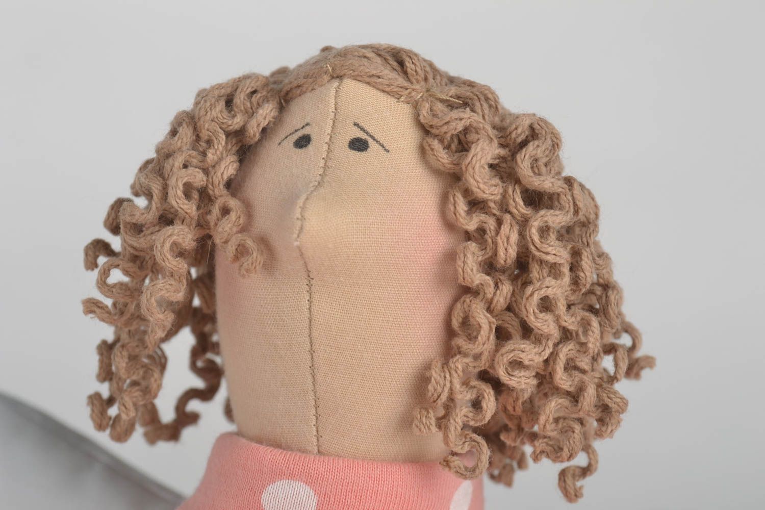 Designer Puppe handmade Stoff Spielzeug Geschenk für Kinder Wohnzimmer Puppe  foto 4