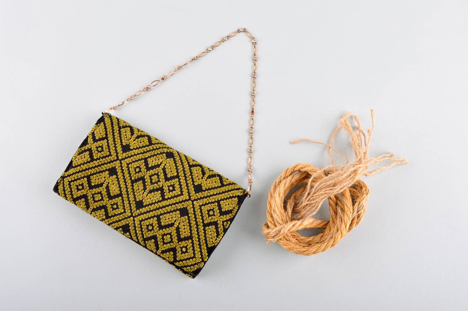 Bolso de tela bordado hecho a mano regalos personalizado accesorio de moda foto 1