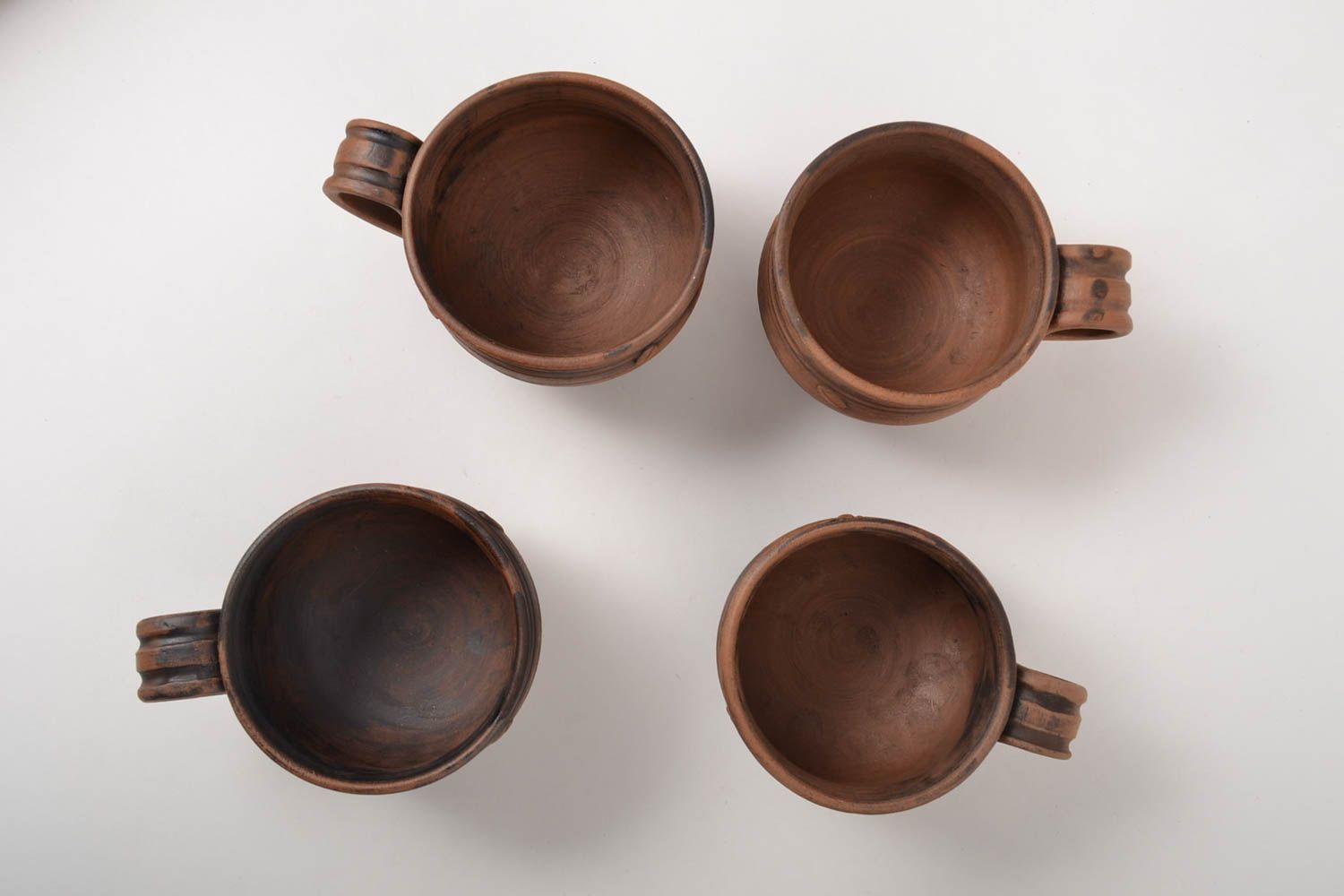 Кофейный набор ручной работы керамические чашки кофейный набор в подарок фото 2