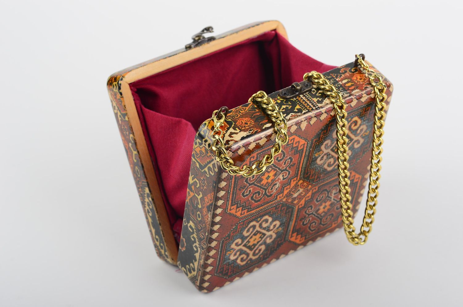 Handmade wooden bag womens handbag fashion accessories luxury bags for girls photo 4