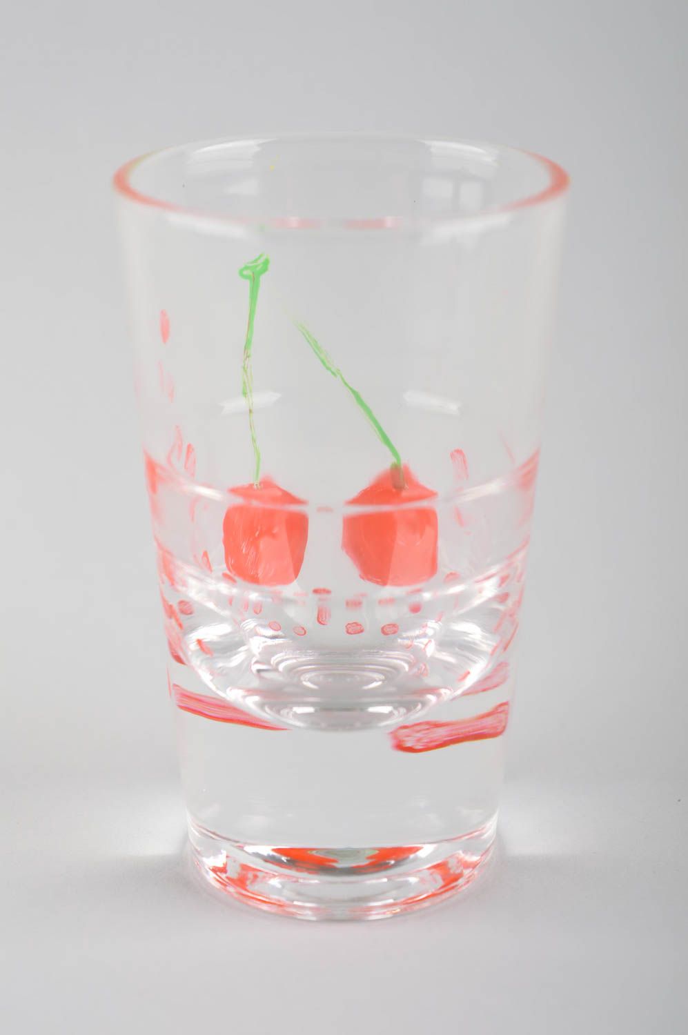 Handgemachtes Geschirr bemaltes Glas Pinnchen Schnaps mit Muster Geschenk Ideen foto 3