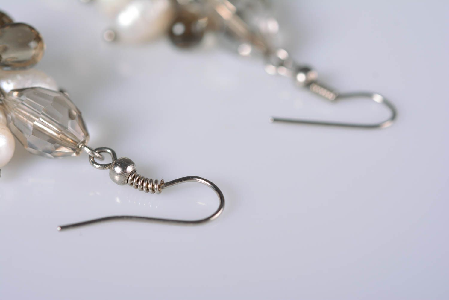 Handmade lange Perlen Ohrringe Designer Schmuck Accessoires für Frauen foto 5