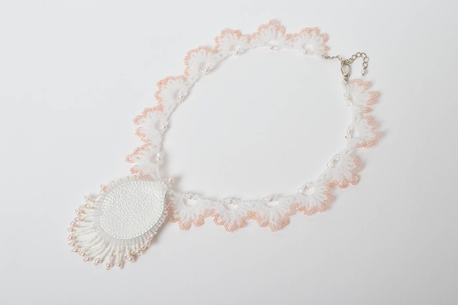 Glasperlen Schmuck handgefertigt Modeschmuck Collier Accessoire für Frauen foto 4