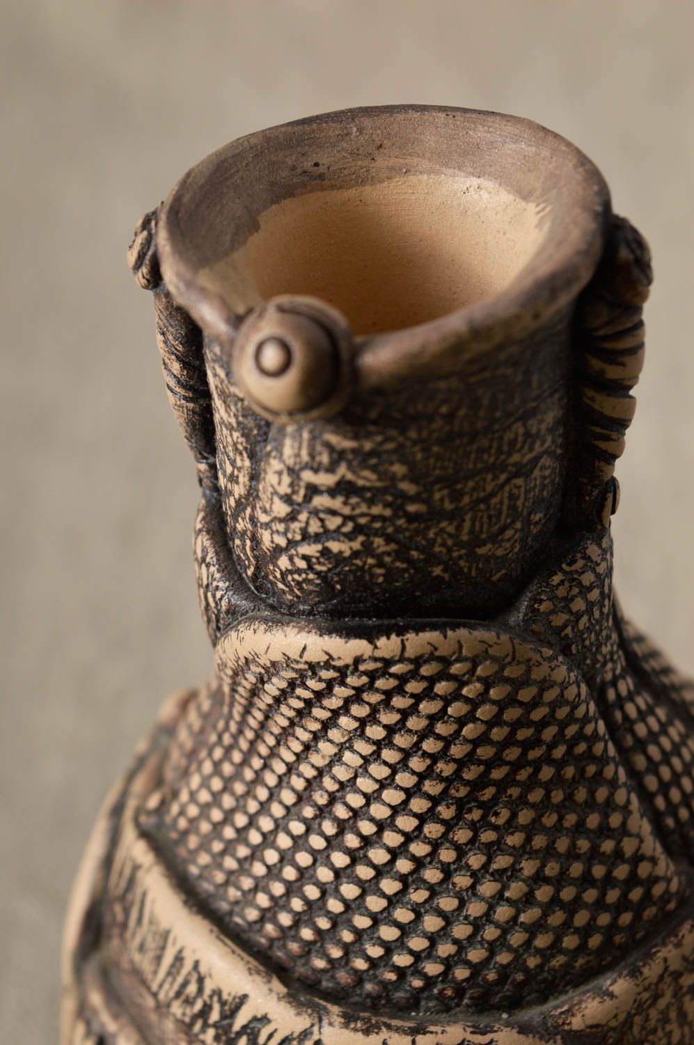 Vase argile Déco maison fait main design stylé Cadeau original pour femme photo 4