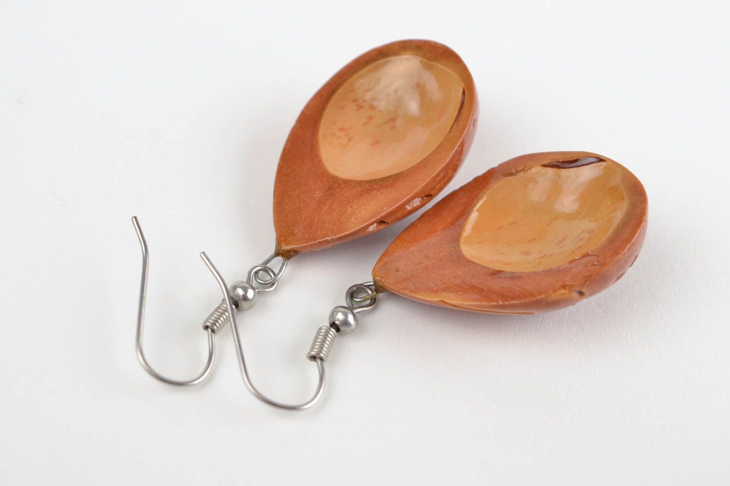 Homemade jewelry designer earrings wooden earrings fashion accessories photo 5