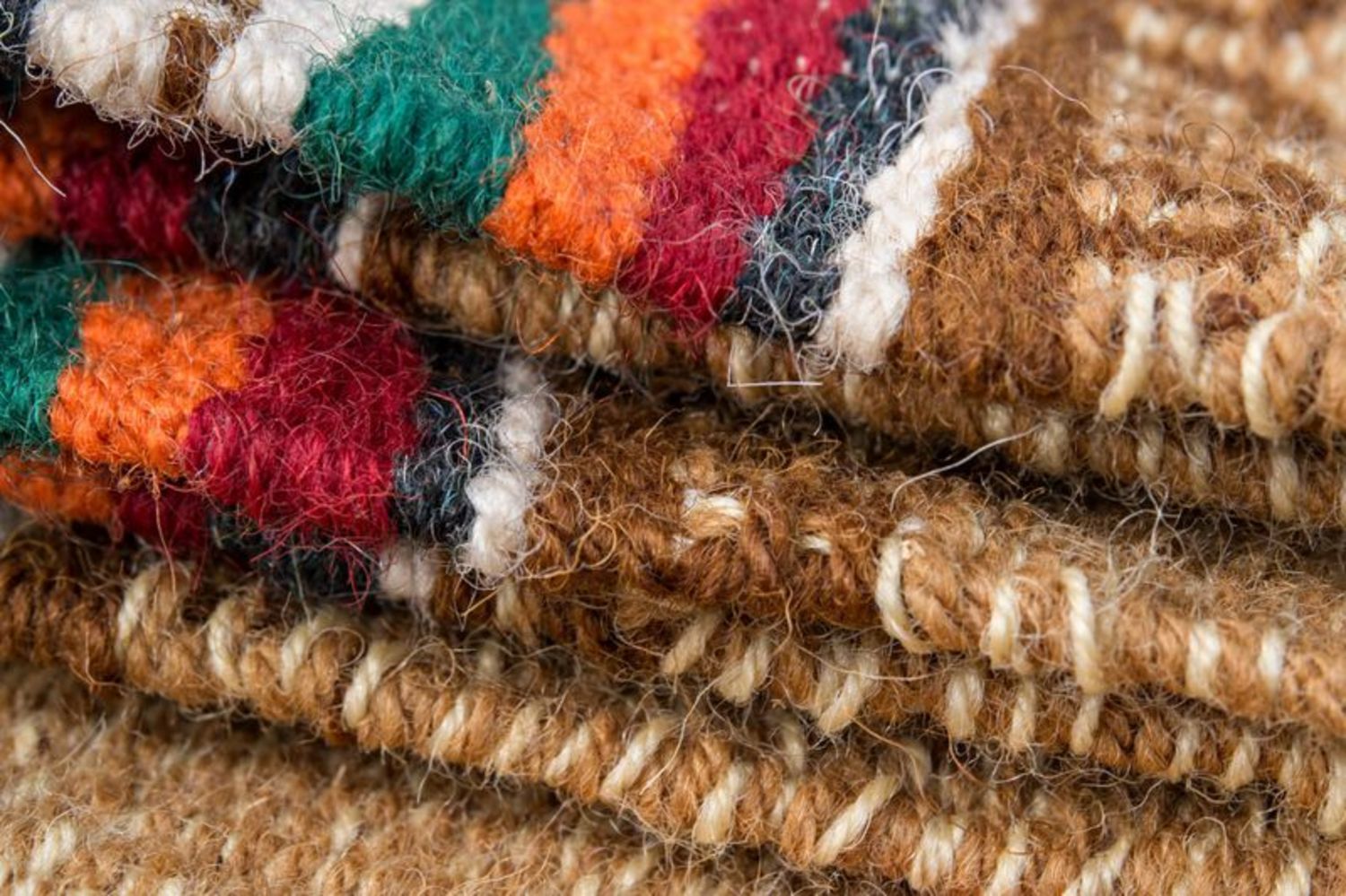 Homespun wool carpet photo 3