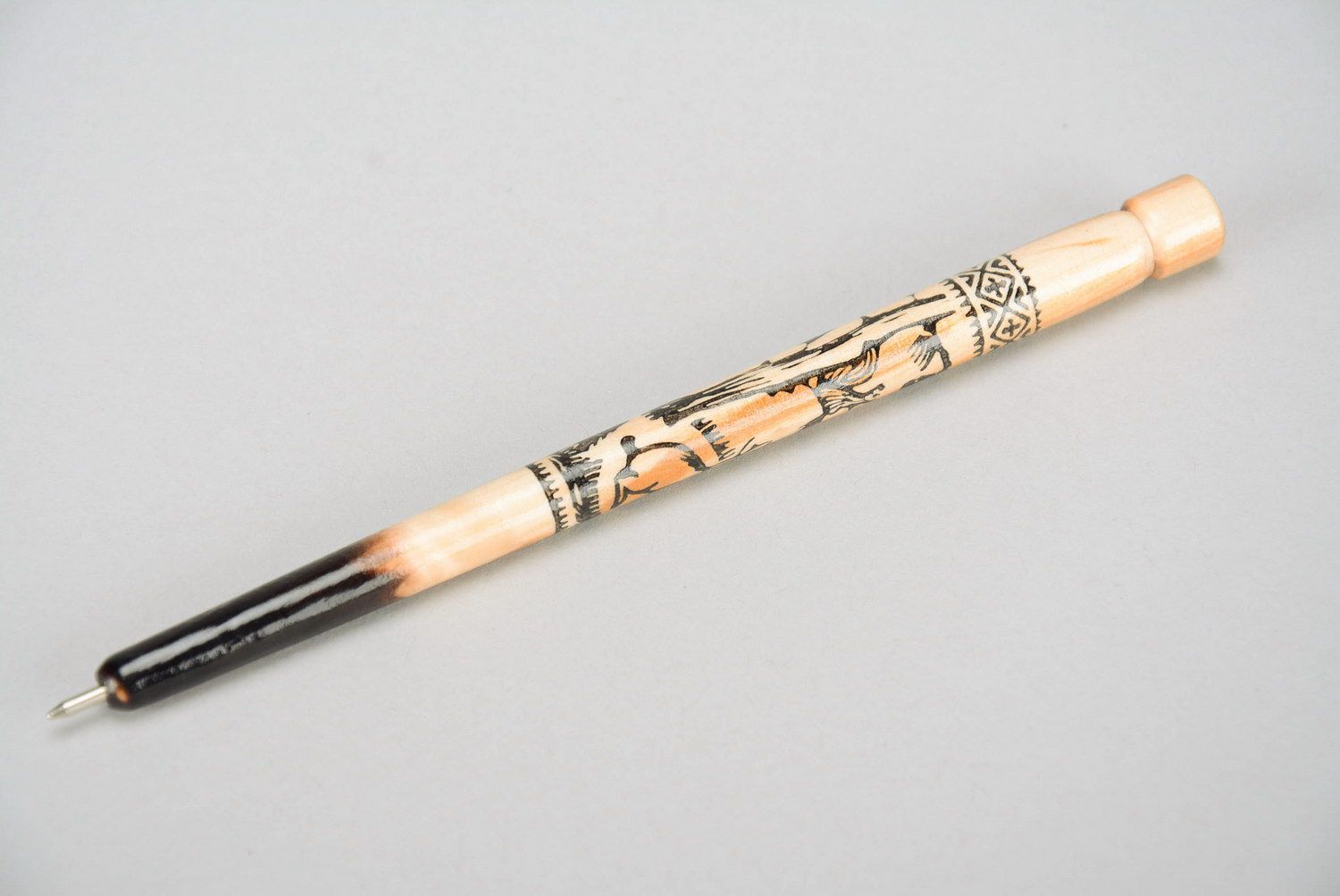 Сувенирная ручка из дерева фото 2