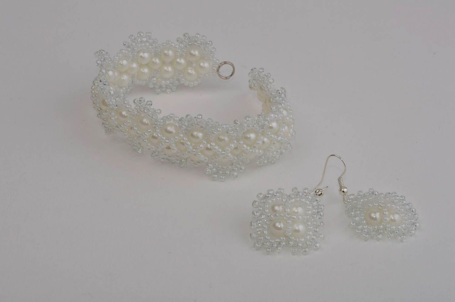 Handmade beaded earrings bracelet designs cool jewelry set fashion trends photo 4