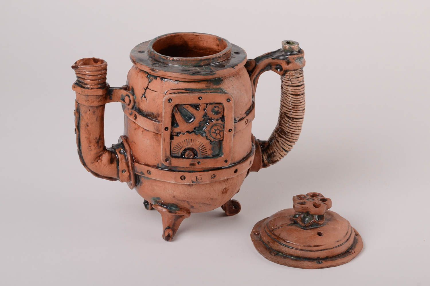 Handmade ceramic teapot 1.4 l table setting ideas stylized home ceramics photo 3