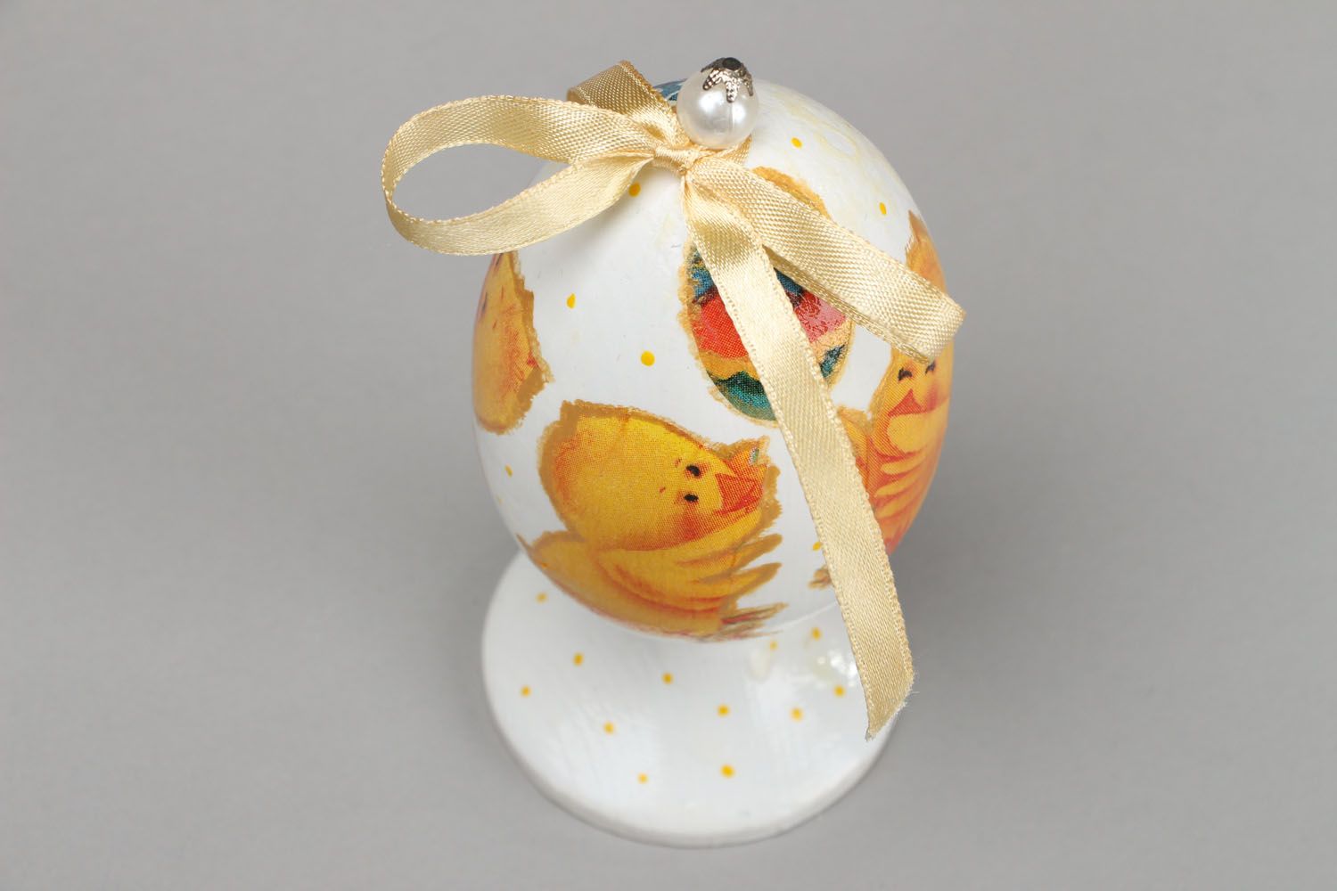 Huevo decorativo de Pascua Pollo foto 2