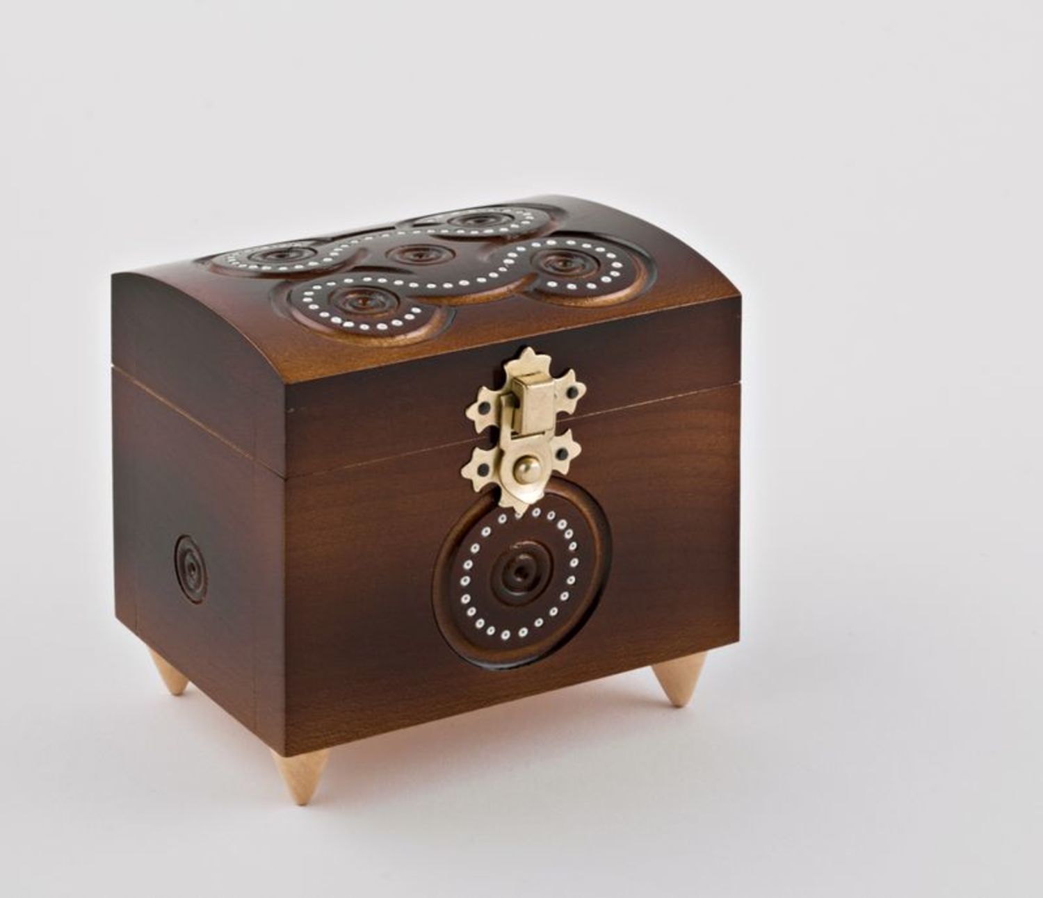 Wooden box with inlay photo 2