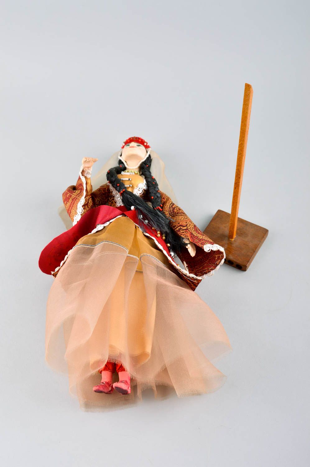 Авторская кукла игрушка ручной работы дизайнерская кукла в восточном стиле фото 5