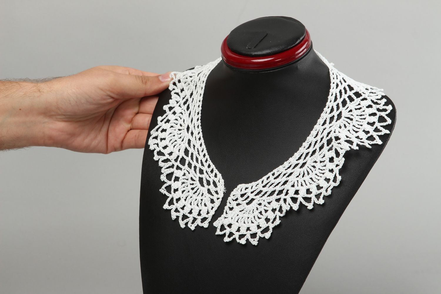 Handmade collar designer collar for women unusual collar crocheted collar photo 5