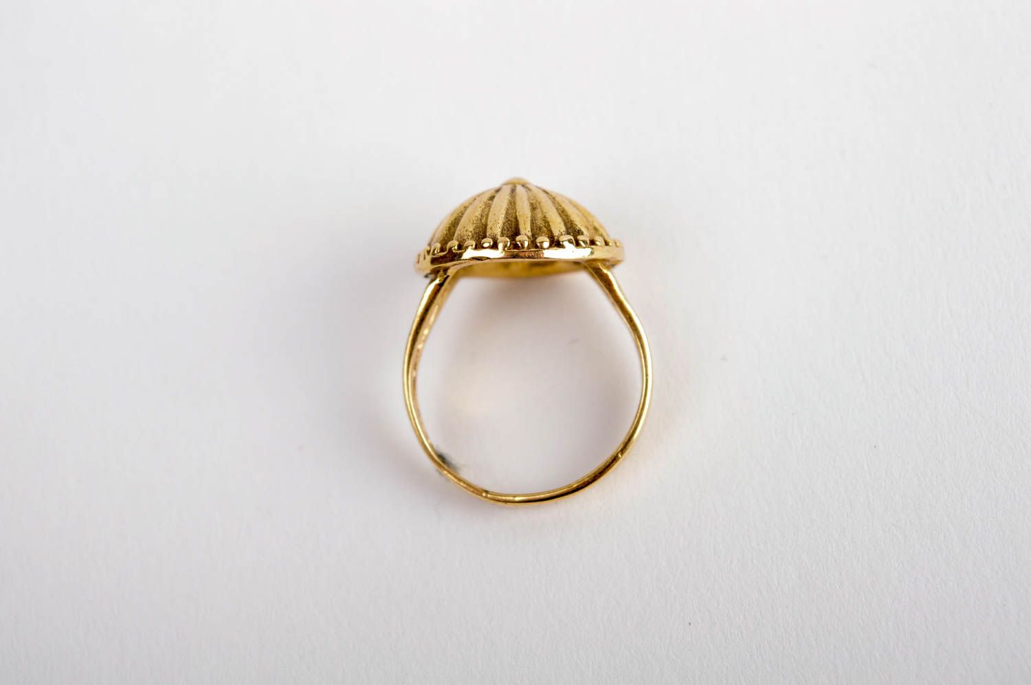 Handmade brass ring stylish designer ring beautiful female jewelry gift for her photo 5
