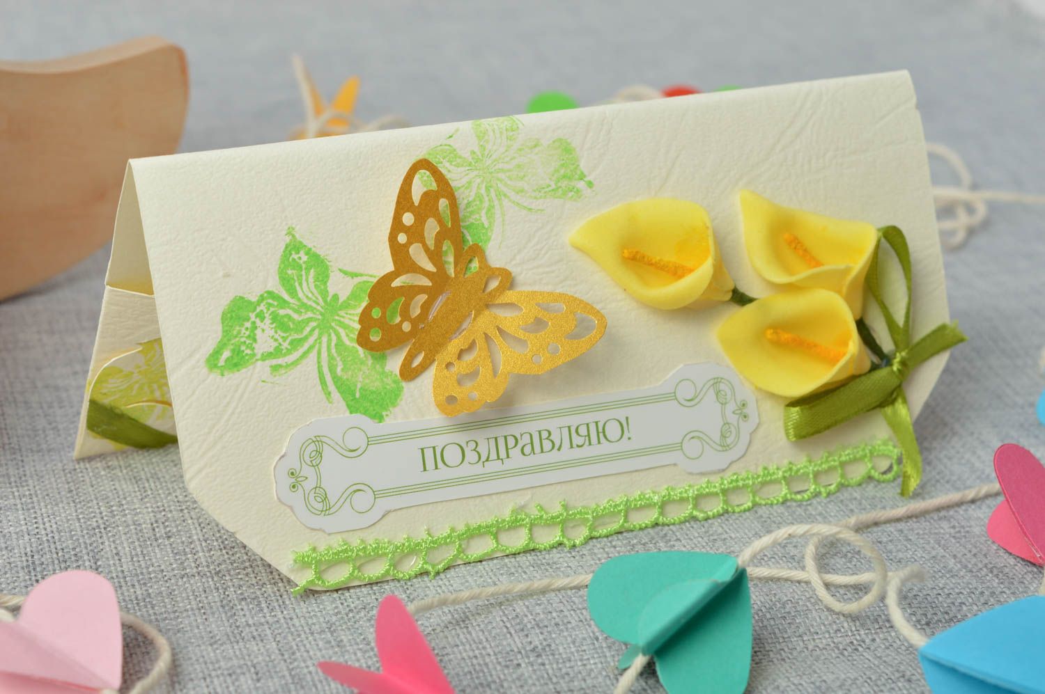 Beautiful handmade envelope designer unusual present stylish accessories photo 1