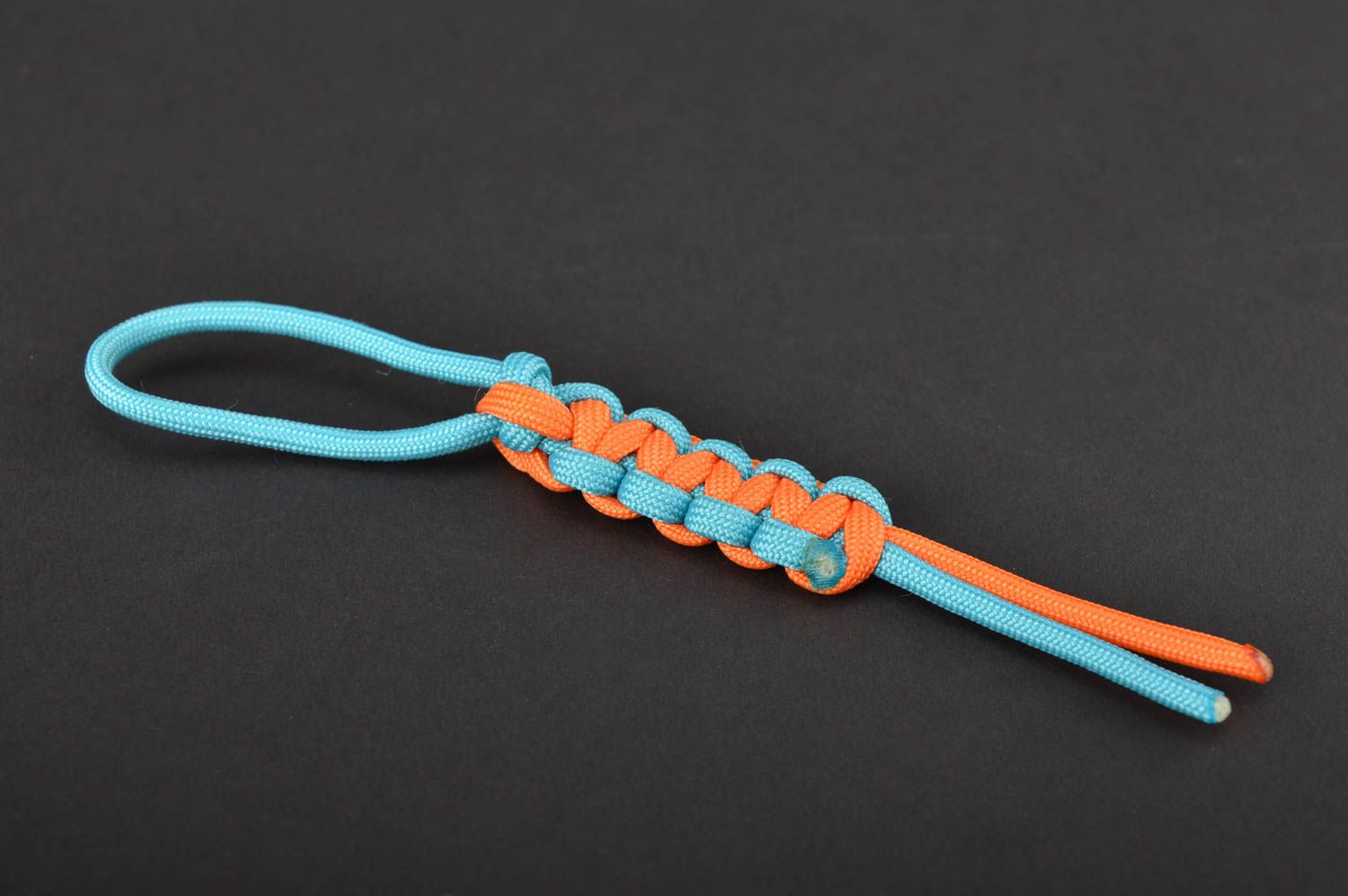 Аксессуар ручной работы брелок для ключей брелок для телефона голубой оранжевый фото 4