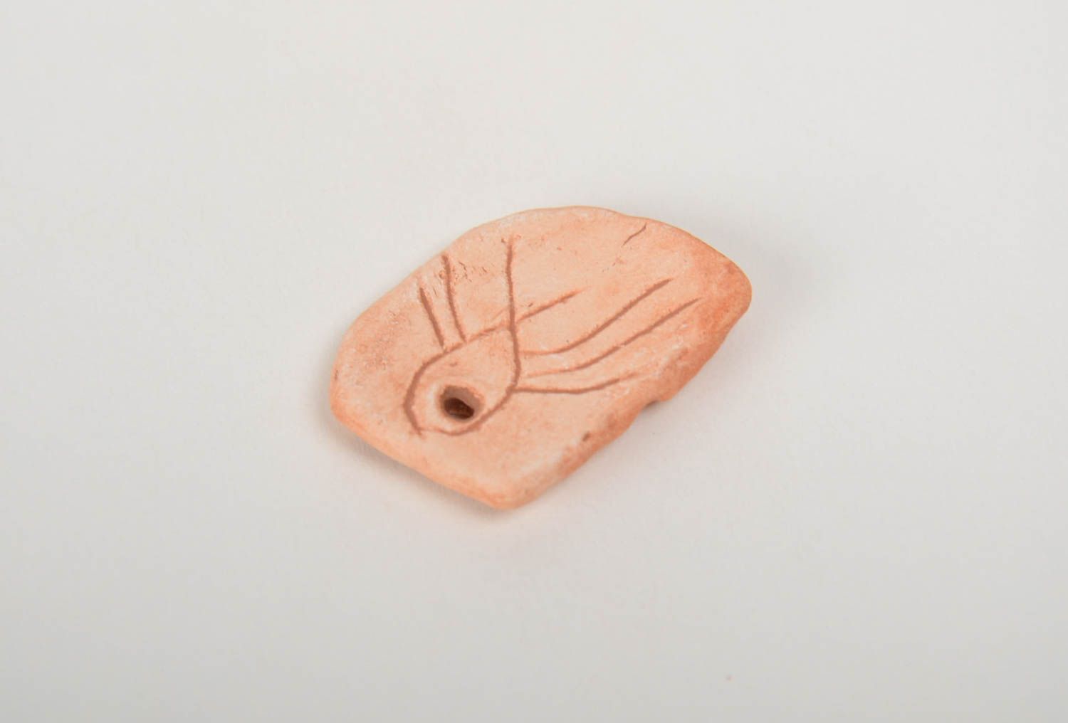 Beautiful small handmade designer clay blank for pendant making DIY jewelry photo 3