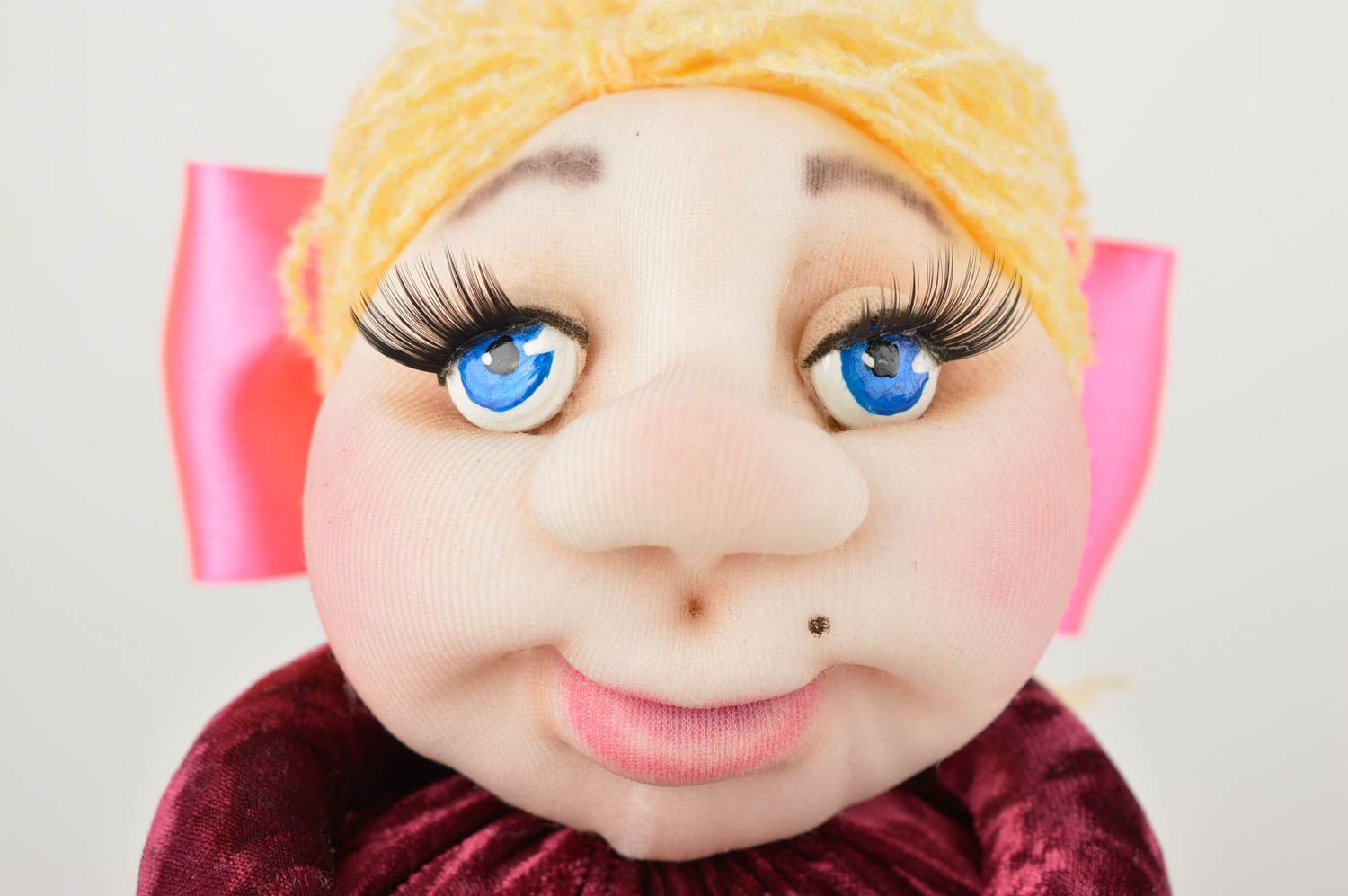 Künstler Deko Puppe schöne stilvolle Puppe aus Stoff Haus Deko Geschenk für Frau foto 2
