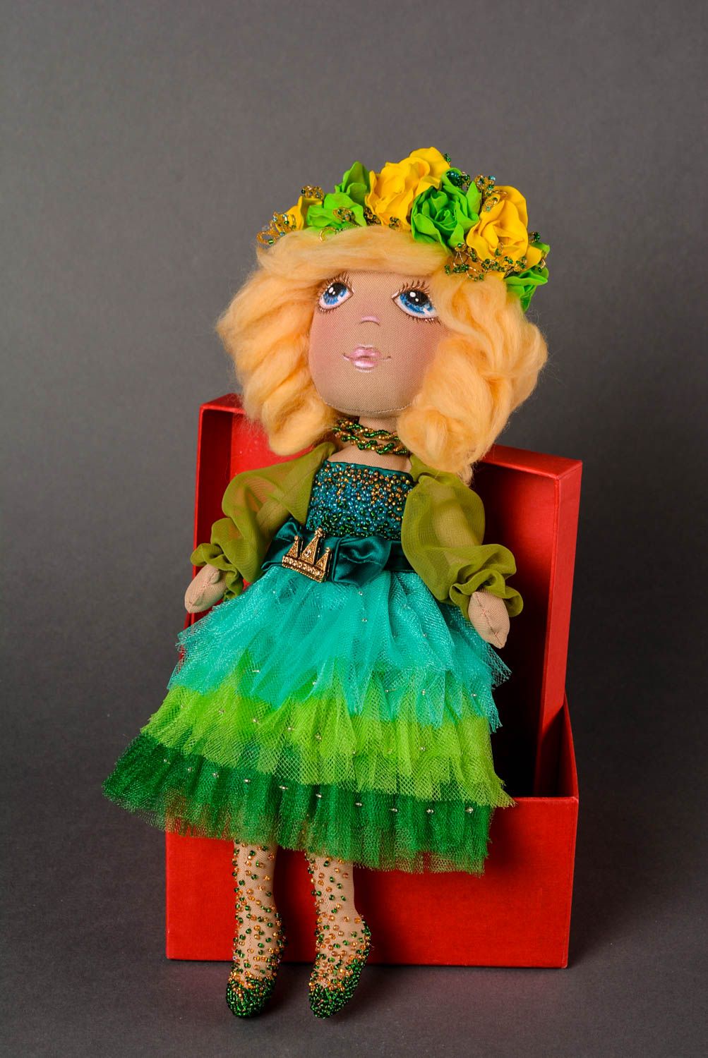 Muñeca de trapo artesanal juguete infantil regalo original para niña Princesa  foto 1