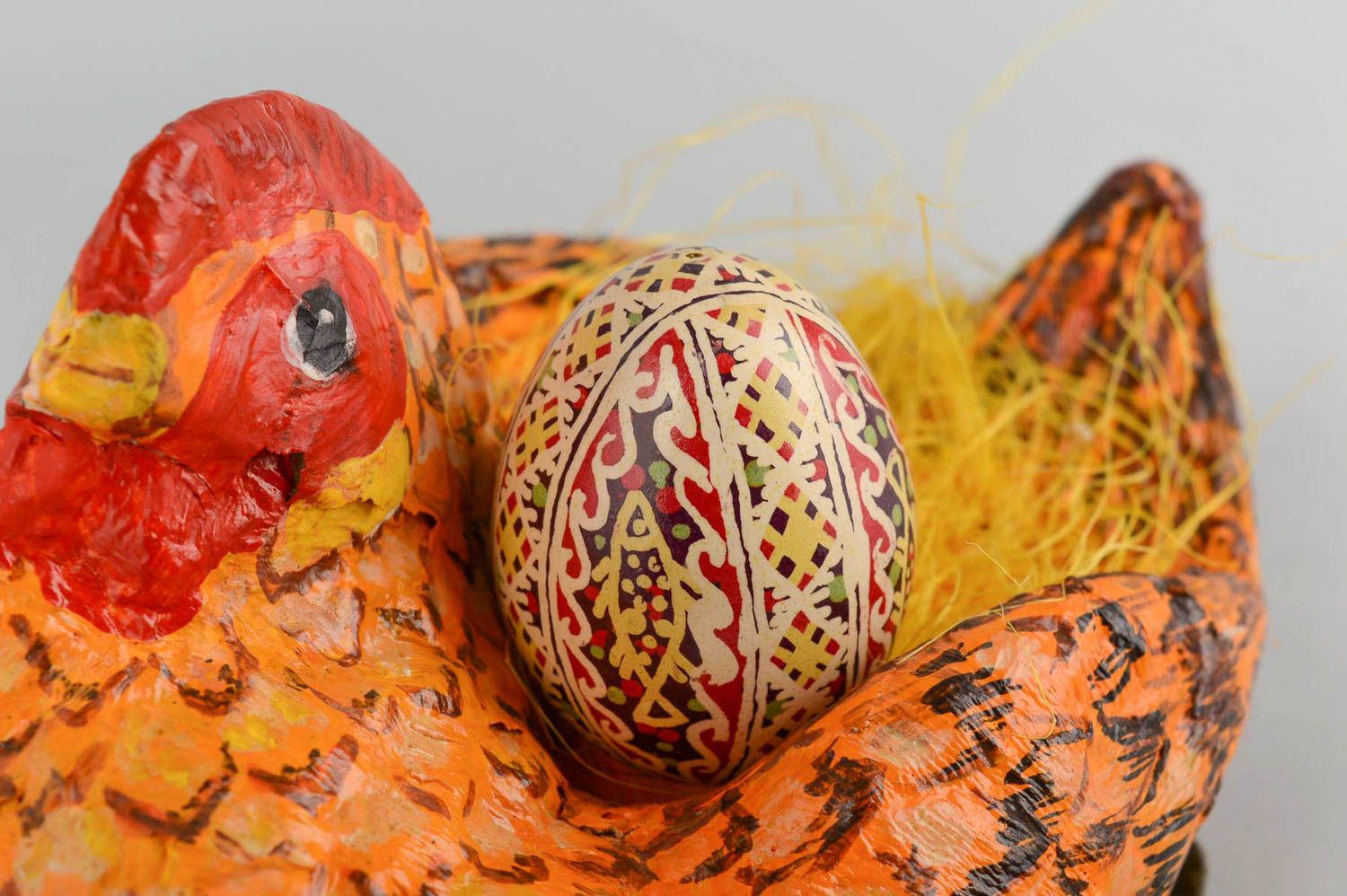 Пасхальное яйцо ручной работы расписное декор для дома подарок на Пасху  фото 1
