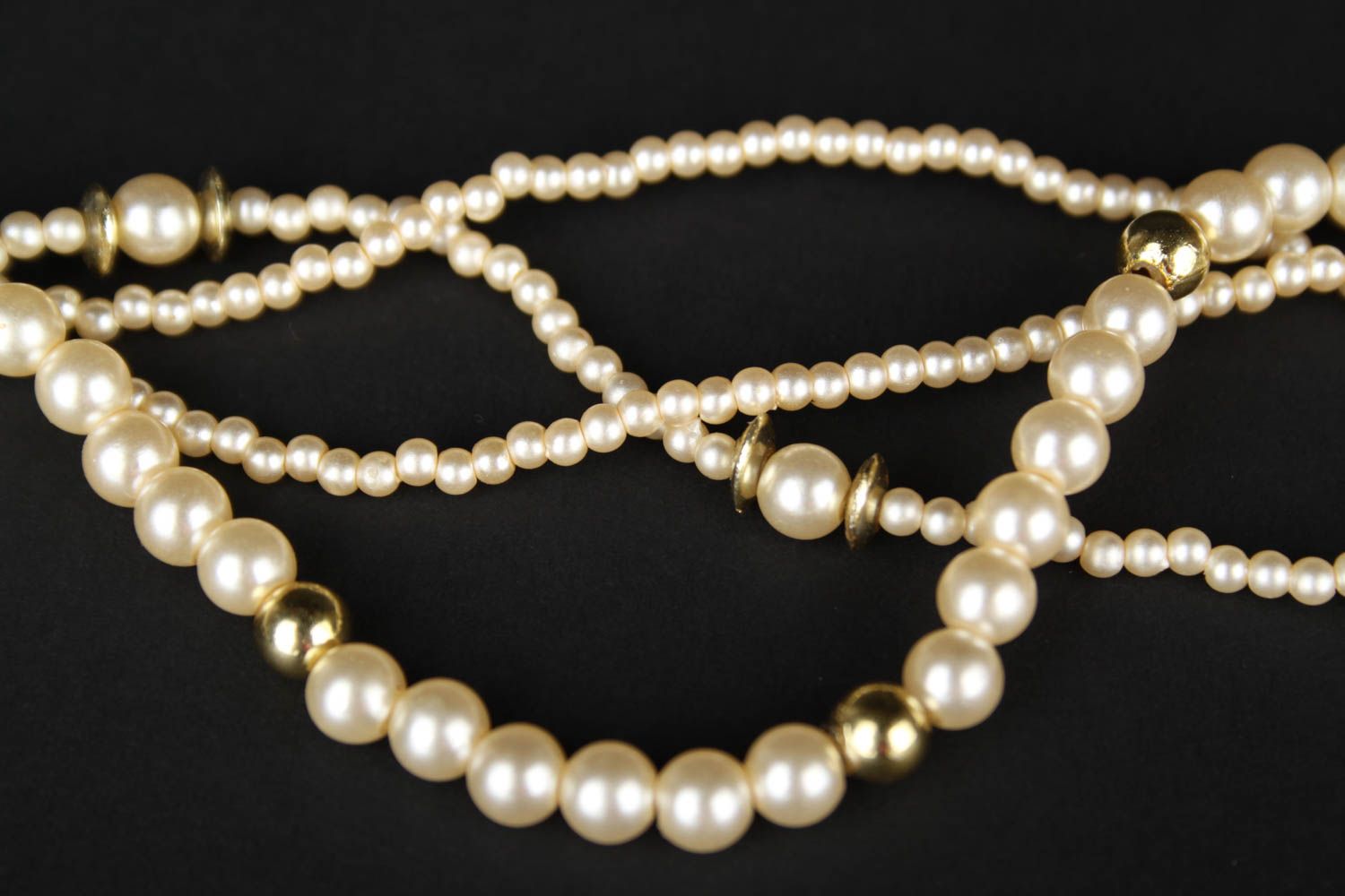 Collier perles Bijou fait main design stylé de créateur Cadeau femme accessoire photo 4