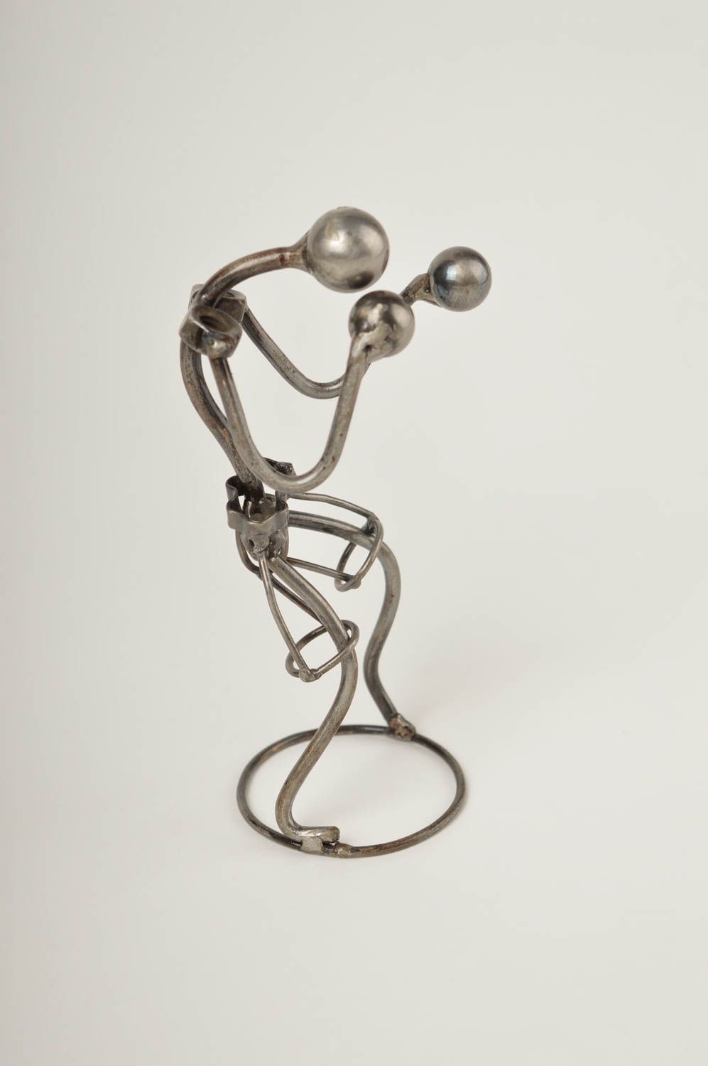 Kleine Figur handmade Deko Figur Dekoration für Tisch Dekofigur aus Metall Boxer foto 2