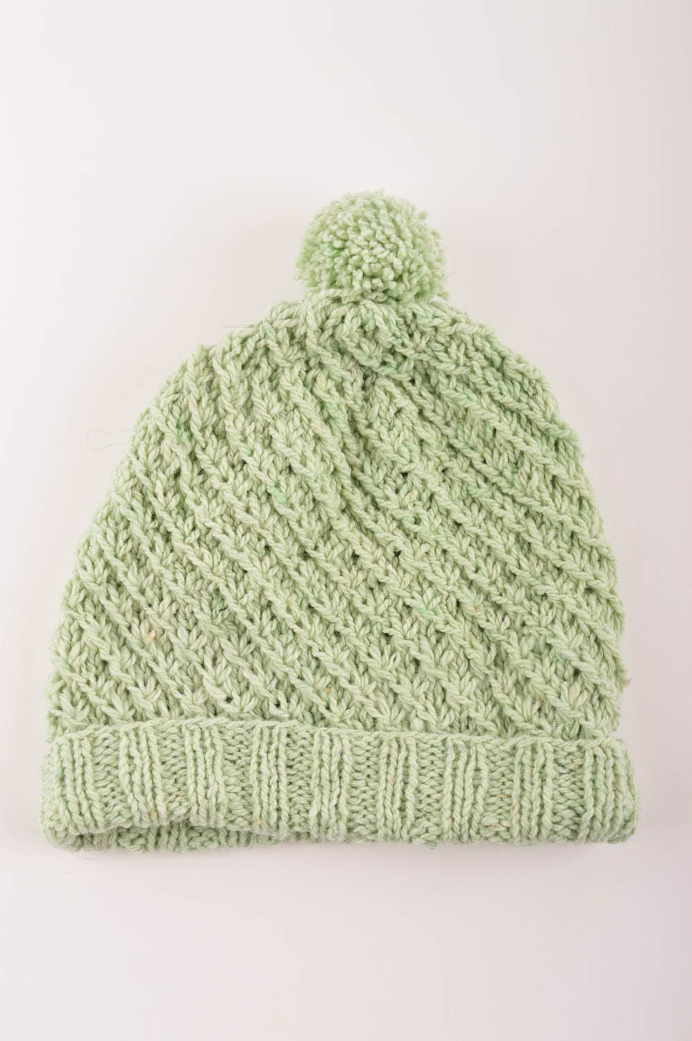 Handmade hat crocheted warm hat for winter unusual hat designer hat for girls photo 5