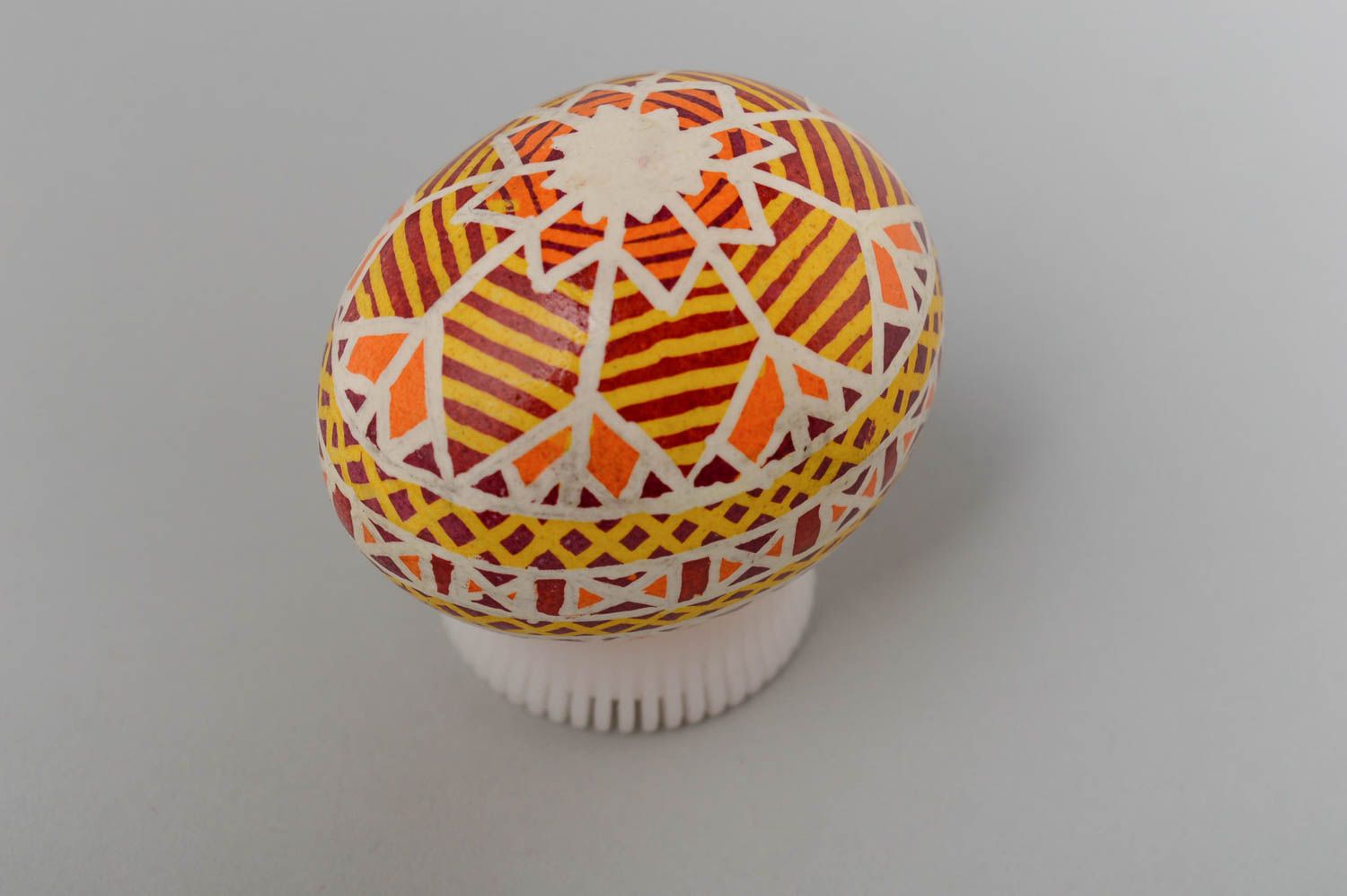 Huevo artesanal original y pintado elemento decorativo regalo para Pascua foto 2