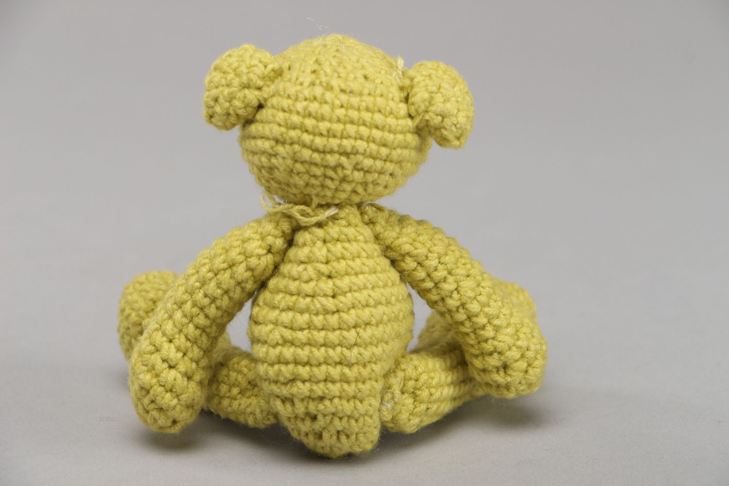 Soft crochet toy bear photo 3