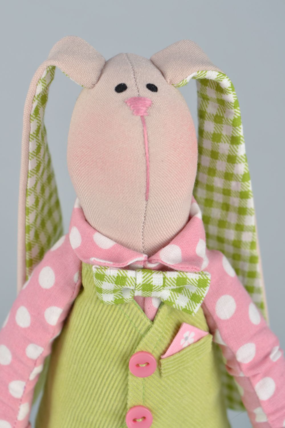 Textil Kuscheltier Hase handmade  foto 4