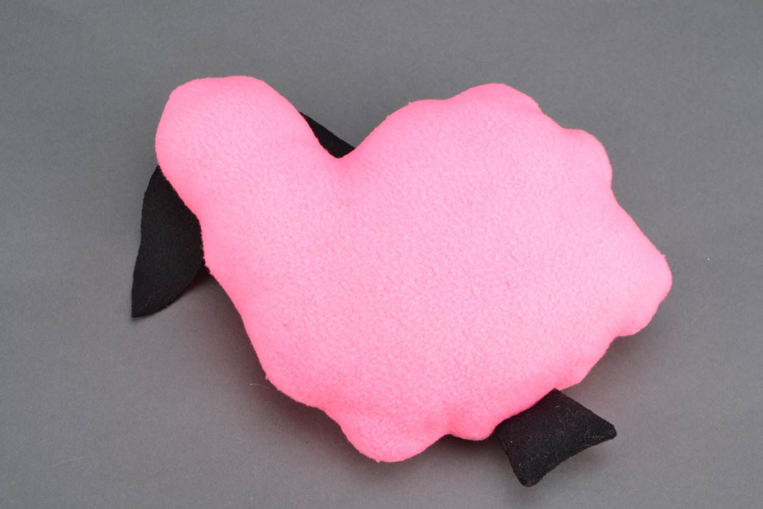 Диванная подушка-игрушка для ребенка Барашек розовый фото 4