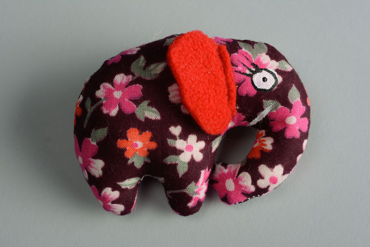 Soft toy Elephant with Floral Pattern photo 1