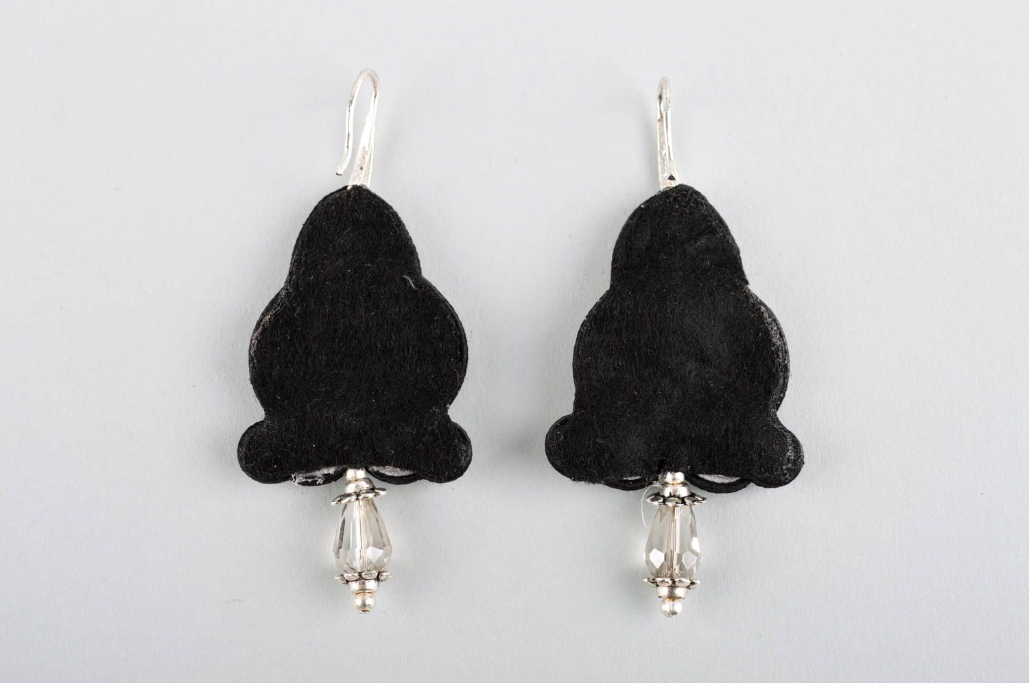 Long handmade soutache earrings textile earrings beaded earrings gifts for her photo 4