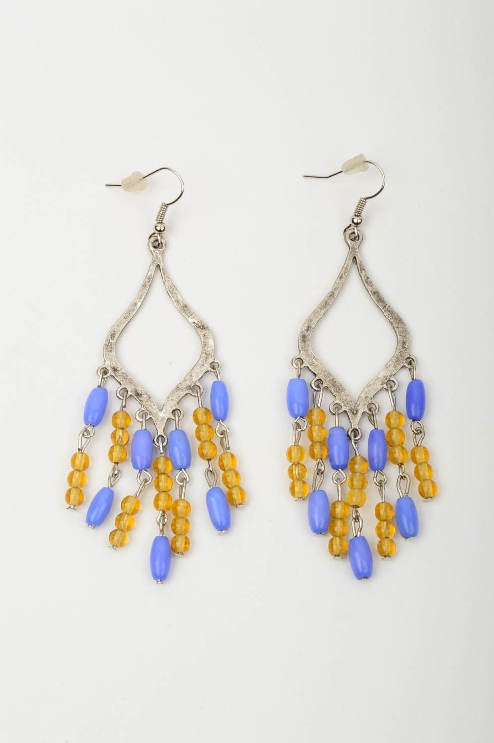 Handmade earrings designer jewelry unusual accessory gift ideas beads earrings photo 3