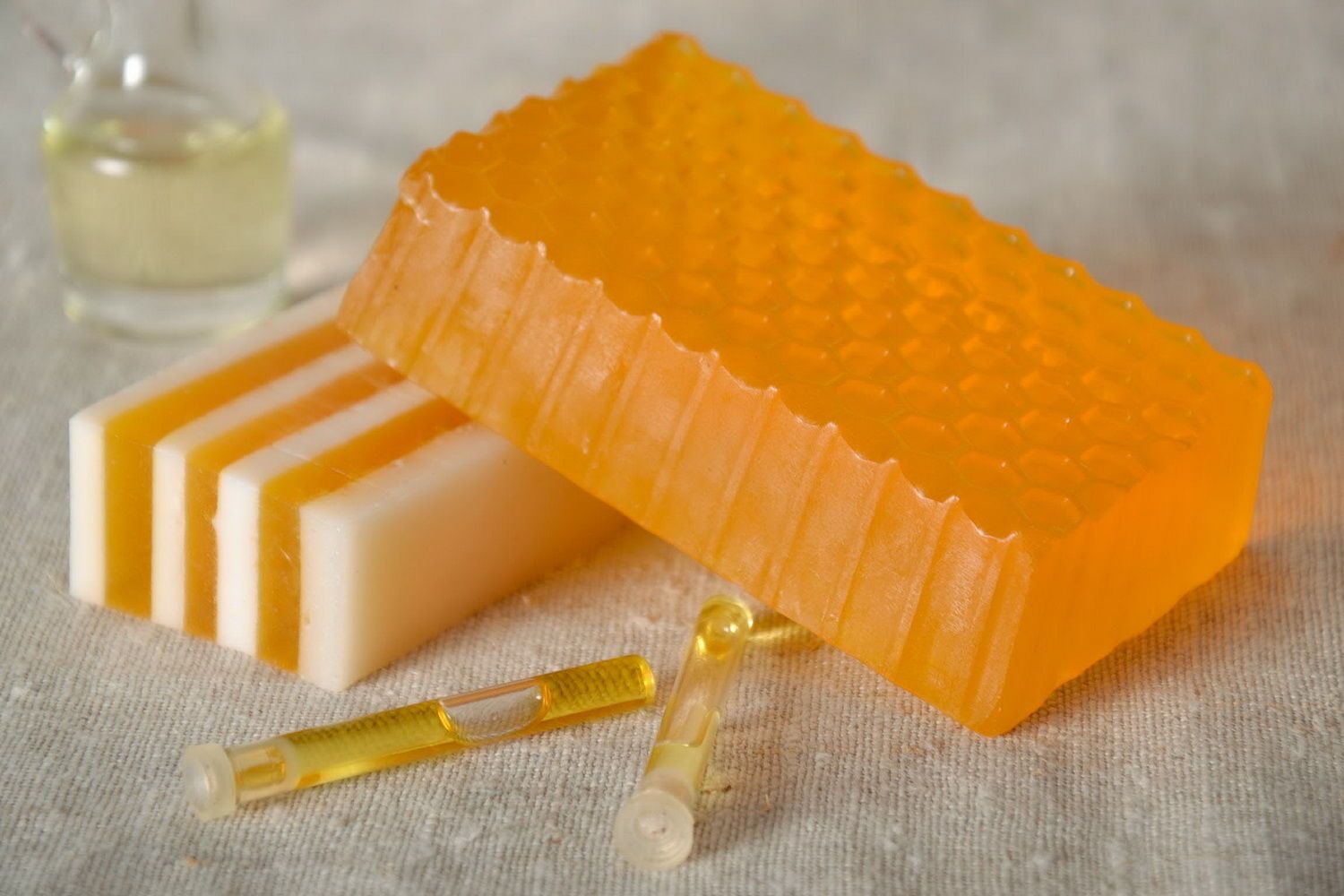 Honey soap with seaberry oil photo 1