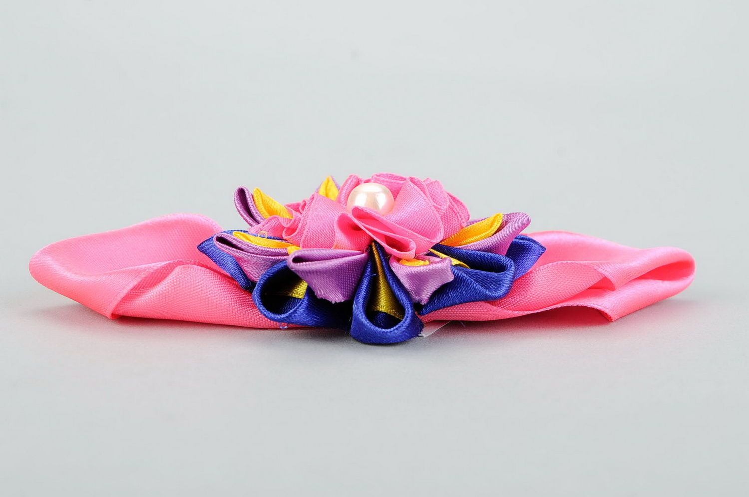 Цветок из ткани фото 4