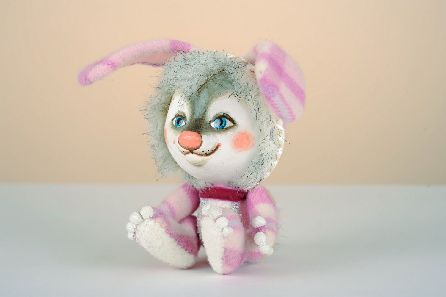 Toy made of papier-mache Little rabbit photo 4